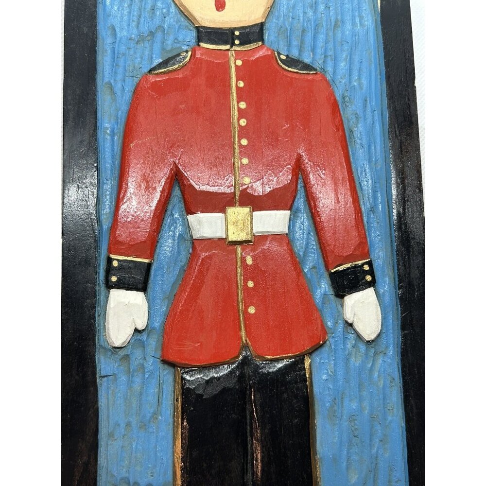 Wooden Toy Soldier Christmas Festive Holiday Decor Picture Nutcracker Ballet Art - Picture 7 of 8